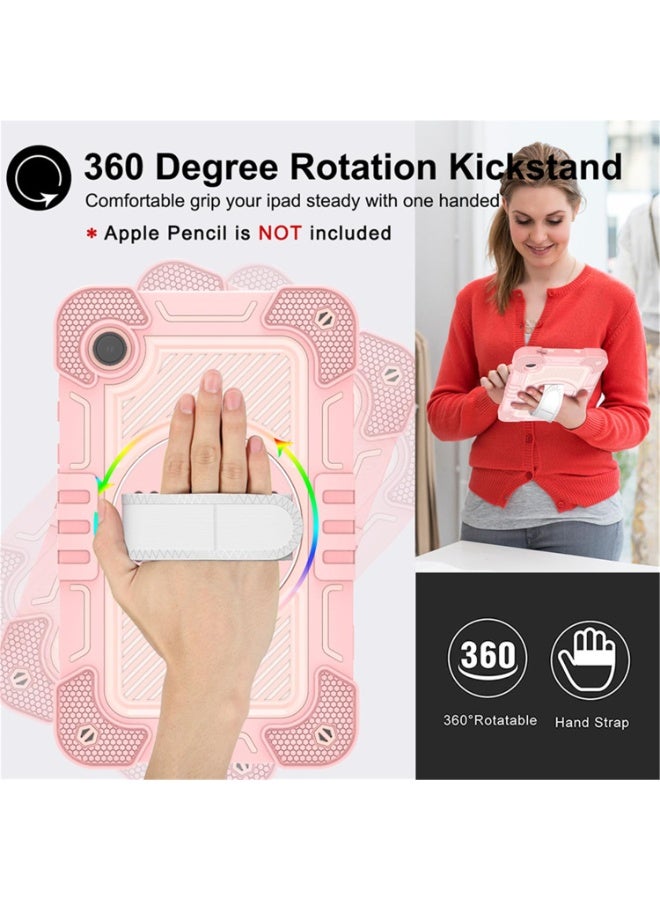 عام غطاء لسامسونج جالاكسي تاب A11 SM-X133 SM-X135، غلاف متين مقاوم للصدمات مع حماية قوية، حزام يد، حامل دوار 360 درجة. - Image 2