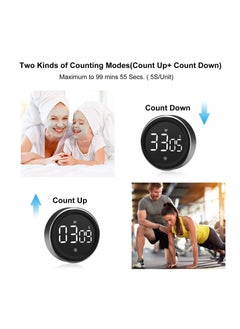 Y&D LED Digital Kitchen Timer - Magnetic Countdown Count-up Kids Timer, Large Display, Adjustable Volume and Brightness Cooking for Kid Classroom Board  - Image 3