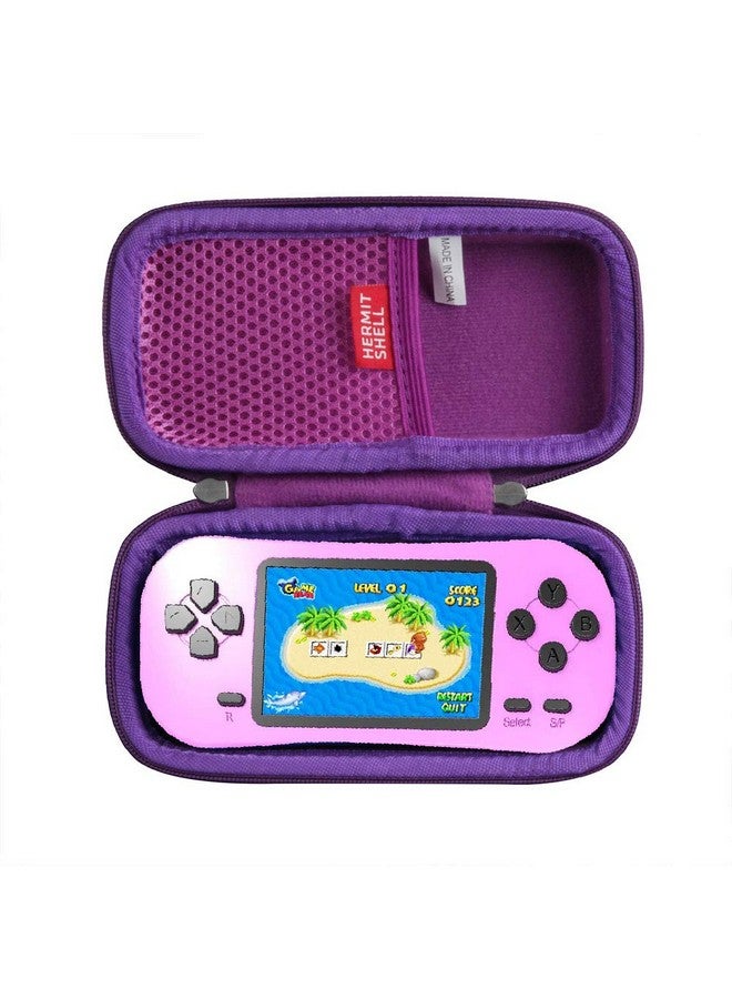 Hermitshell Travel Case For Beijue 218 Retro Handheld Games For Kids Built In 218 Classic Old Style Electronic Gam (Purple) - Image 1