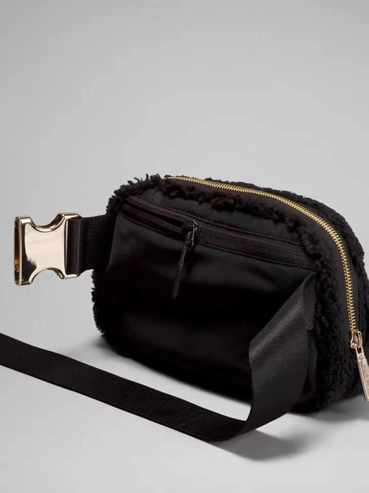 Lululemon Athletica Everywhere Fleece Belt Bag (Black) - Image 3