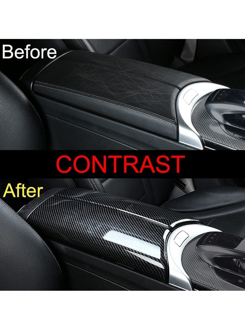 Car Center Console Armrest Storage Box Cover for Mercedes Benz C Class W205 GLC Class X253, Middle Console Cover Protective Cushion Interior Center Storage Box Trim - Image 2