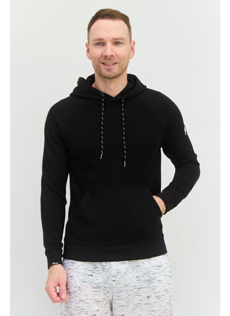 Penfield Men Hooded Brand Logo Long Sleeves Sweatshirt, Black  - Image 1