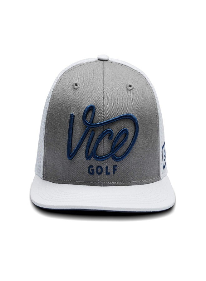Vice Golf Squad Cap Navy/Grey | Golf Cap | One Size fits All | Unisex - Image 1