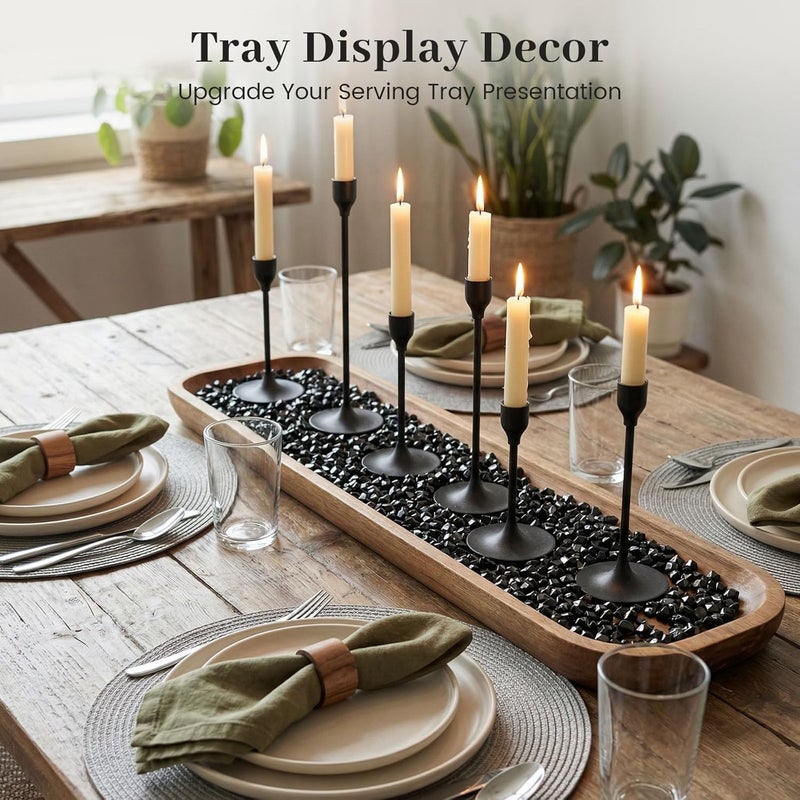 DomeStar 5000PCS Black Fake Ice Rocks, Acrylic Black Mini Fake Diamonds Vase Fillers for Table Centerpieces DIY Craft Wedding 0.2" x 0.28" - Image 4