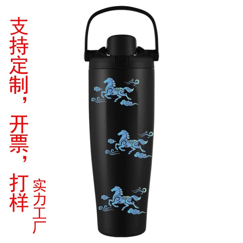 40oz Vacuum Insulated Stainless Steel Tumbler with Dual-Lid Design - Image 2