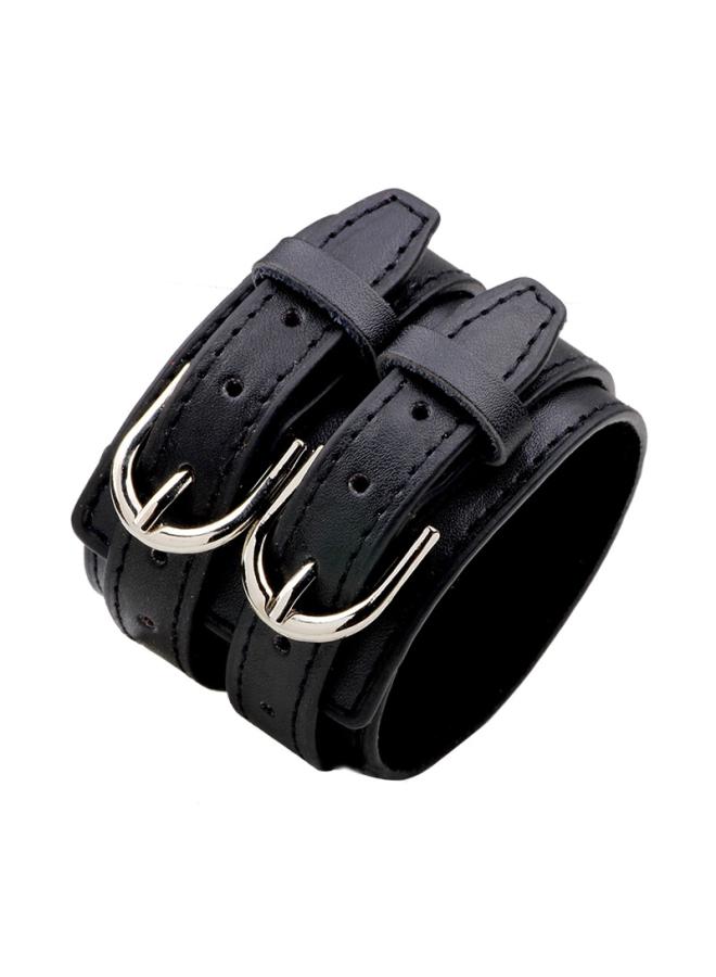 European And American Style Double-row Belt First Layer Cowhide Bracelet Wide Leather Bracelet Hot