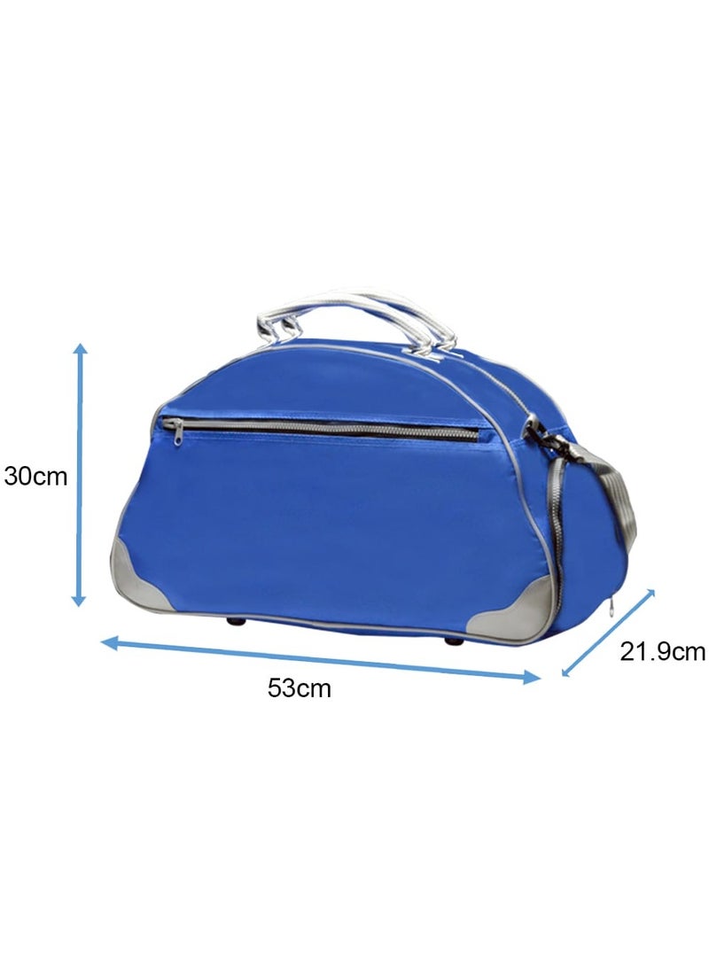 Vitacelli Travel Duffel bag with Wet Pocket & Shoes Compartment Ultra Lightweight BLUE  - Image 2