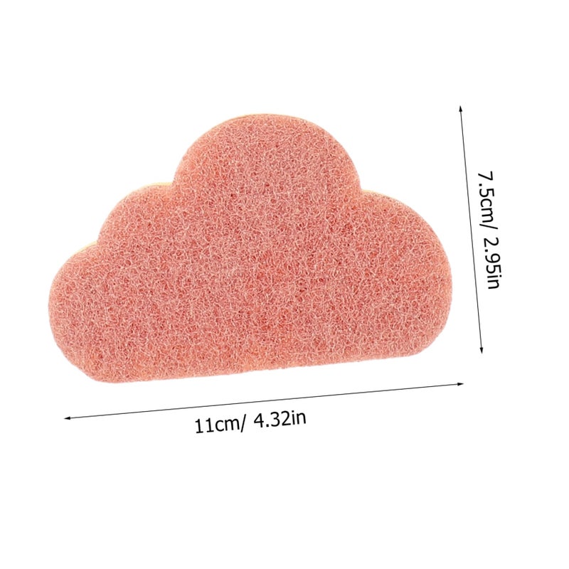 Cloud Shaped Dual Cleaning Sponges 12 Pack Strong Decontamination Non Damaging Surface Black Red - Image 3