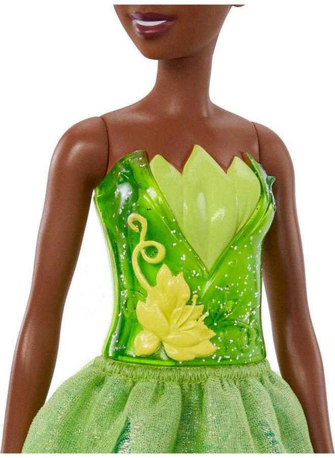 Mattel Games Disney Princess Tiana Fashion Doll New For 2023 Sparkling Look With Brown Hair Brown Eyes & Tiara Accessory  - Image 5