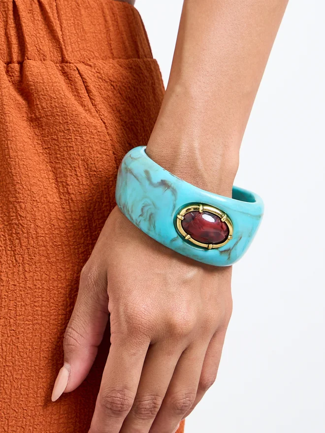 Styli Gemstone Decor Bangle