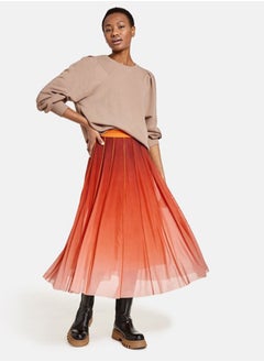 A-line skirt with a dip-dye effect