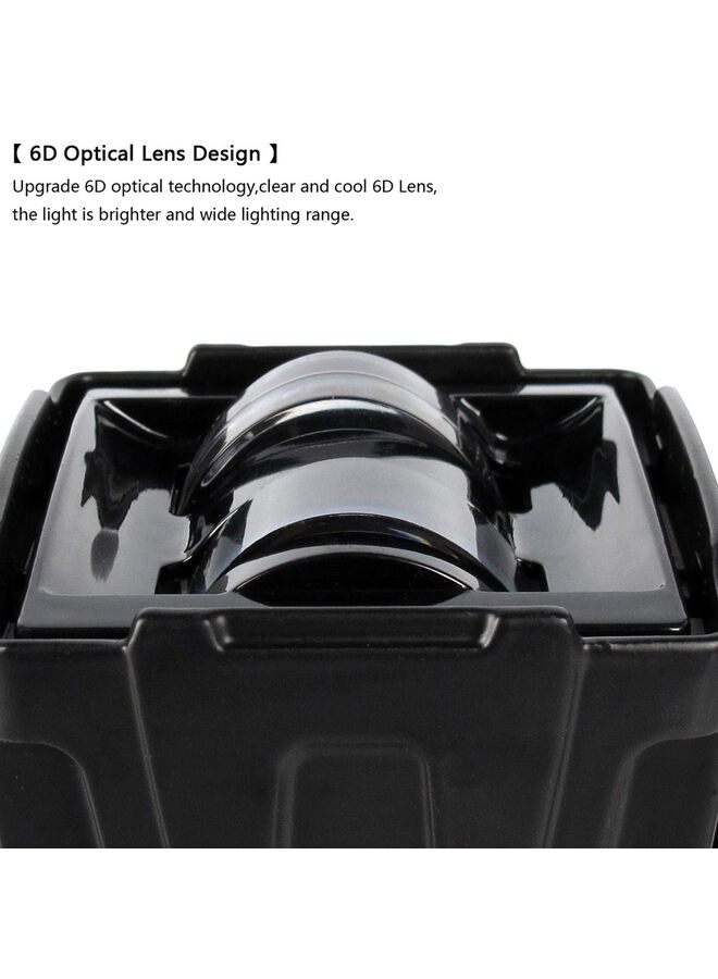 قطعتان من مصابيح الضباب LED مقاس 3 بوصات، 12 فولت 24 فولت، شعاع فيضان 4x4، مصابيح قيادة على الطرق الوعرة، مصابيح عمل LED للدراجات النارية ATV UTV SUV سيارة شاحنة Picku (أبيض) - Image 4