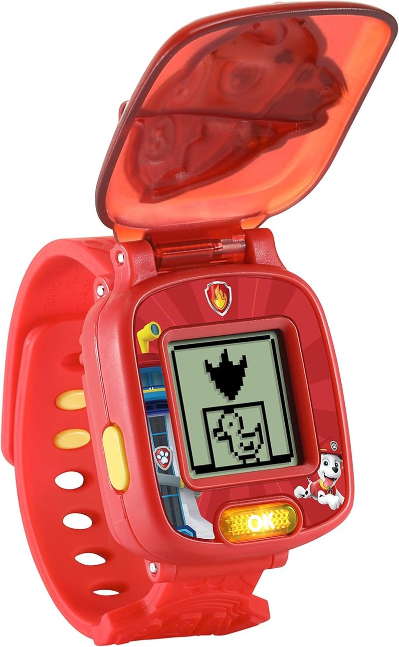 في تك ساعة تعلم PAW Patrol من VTech: مارشال | لعبة ساعة تعليمية تفاعلية | مناسبة للأولاد والبنات من 3، 4، 5، 6 سنوات | أحمر - Image 2