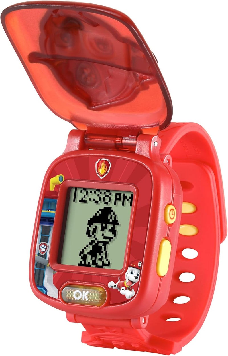 في تك ساعة تعلم PAW Patrol من VTech: مارشال | لعبة ساعة تعليمية تفاعلية | مناسبة للأولاد والبنات من 3، 4، 5، 6 سنوات | أحمر - Image 3