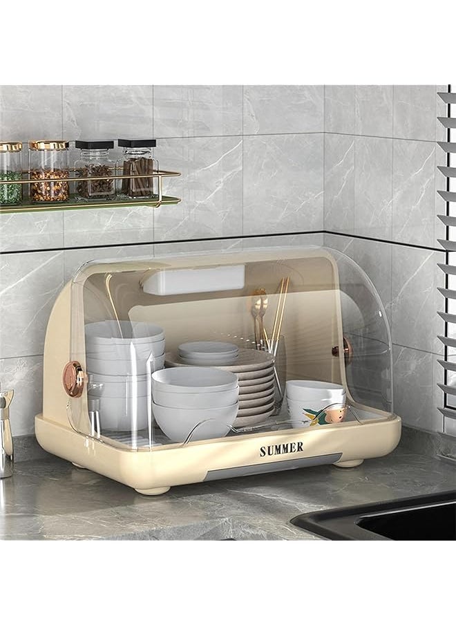 U-HOOME - Baby Bottle Drying Rack Storage Holder Large Nursing Bottle Storage Box Organizer With Cover - Image 1