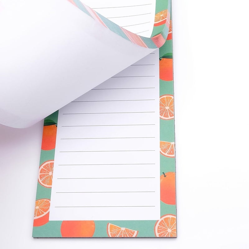Assorted Varieties 4 Pack Fruit Shaped Magnetic Sticky Notes Colorful Refrigerator Memo Pads with Magnetic Base for Fridge Magnets School Office To Do Lists - Image 4