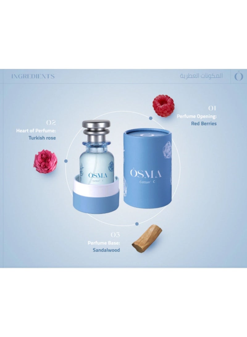 OSMA Cotton C  Perfume -75 ML - Image 2