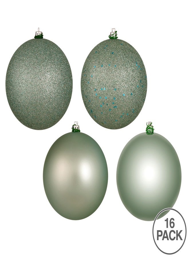 Vickerman 3" Frosty Mint 4-Finish Ball Ornament Set.Includes 16 Ornaments per Box. - Image 3