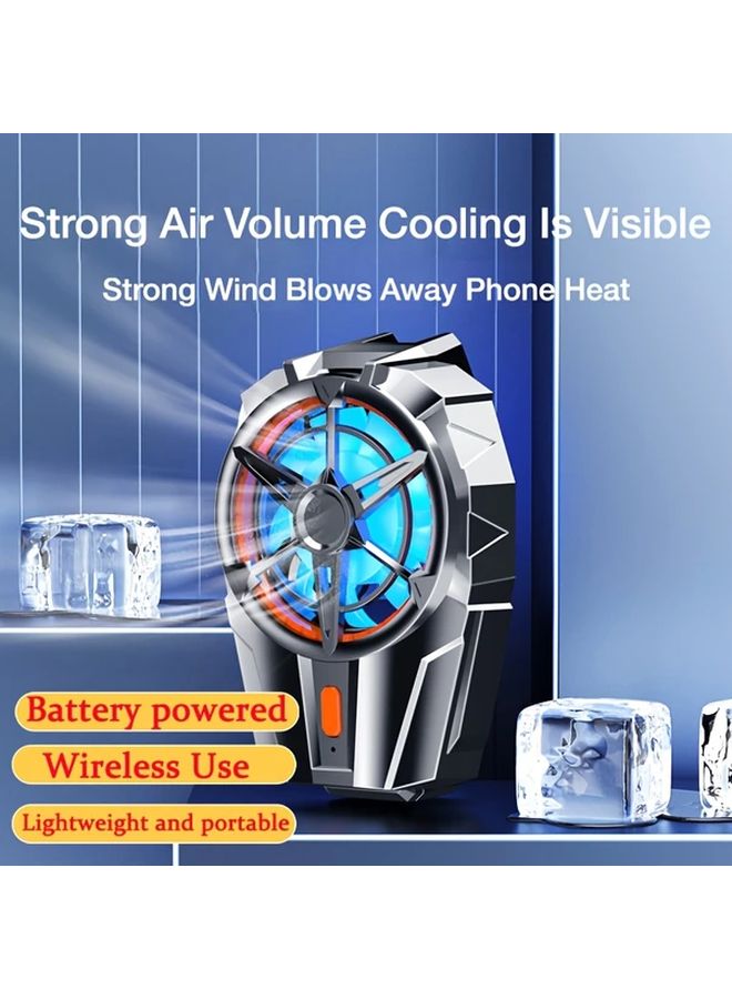 Battery Phone Cooler Three Speed Wireless Gaming Fan Clip On Heat Dissipation Tool - Image 4