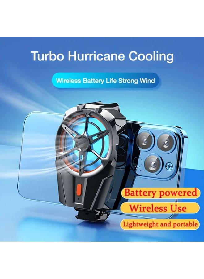 Battery Phone Cooler Three Speed Wireless Gaming Fan Clip On Heat Dissipation Tool - Image 3