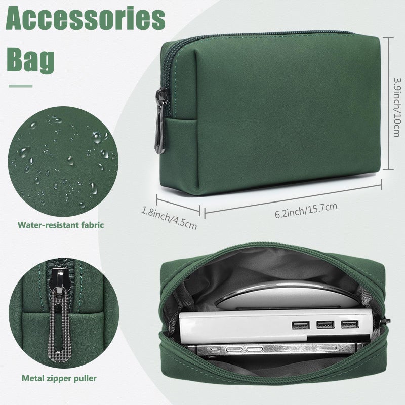 HYZUO HYZUO 13.3-14 Inch Laptop Sleeve Case with Stand Feature for MacBook Pro 14 M4/M3/M2/M1 Pro/Max 2024-2021, MacBook Pro/Air 13.3, 13.5-13.8 Surface Laptop, HP Specter X360 13/14, Midnight Green  - Image 5