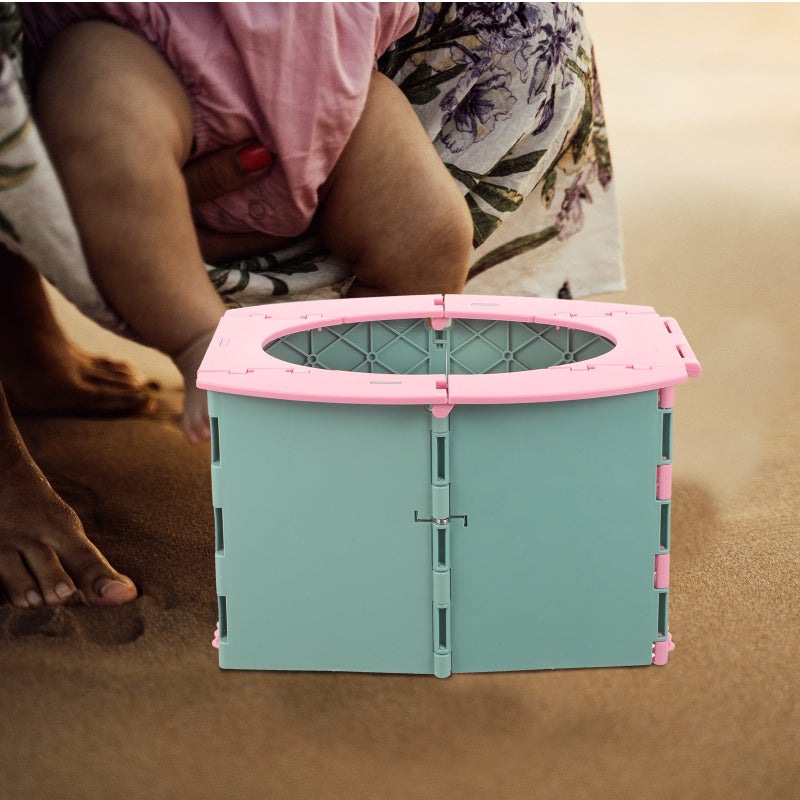 🚽 مقعد مرحاض محمول قابل للطي سهل التجميع والتخزين - Image 4