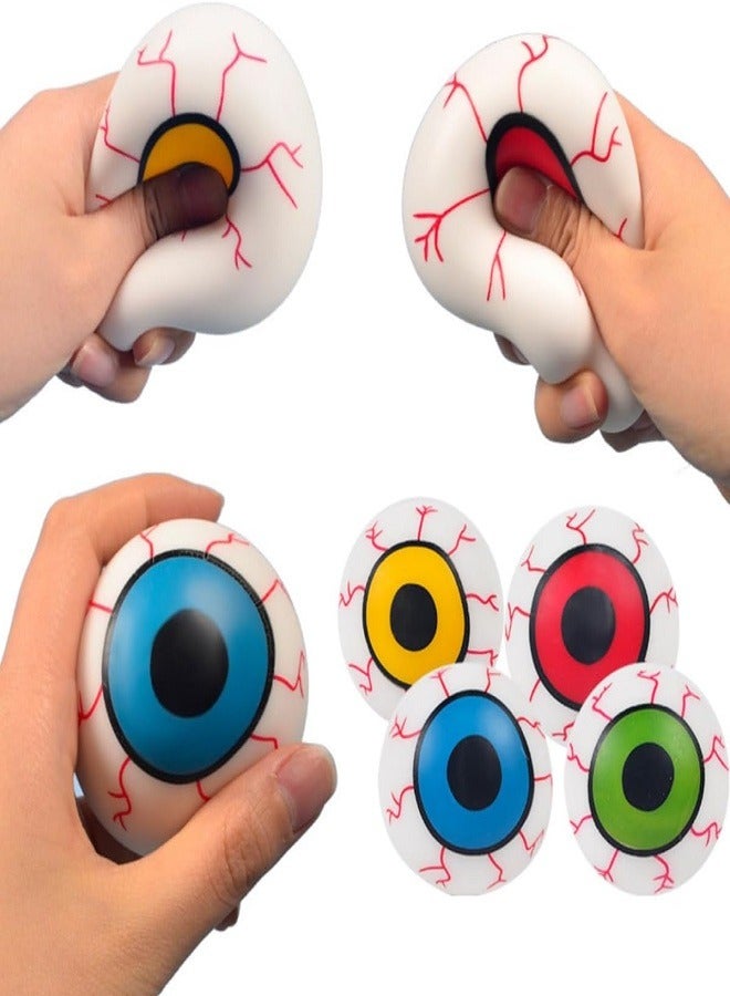 Squishy Soft Eye ball  Squishy Stress Balls for Kids and Adults Toys 4pcs