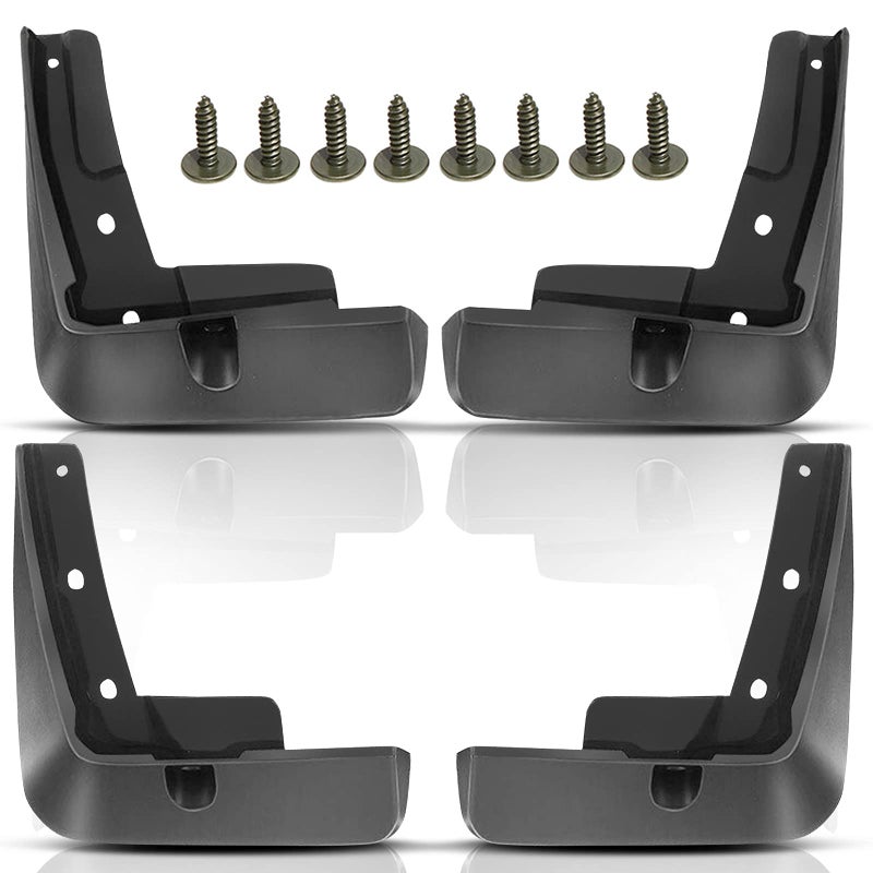 YHTAUTO Set of 4 Mud Flaps Splash Guards Accessories Replacement for Hyundai Sonata 2020 2021 Not fit Sport Models Front and Rear LH RH Black