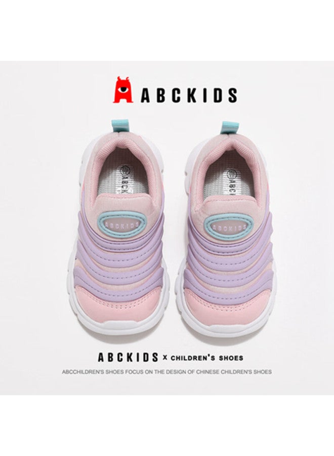Abc Kids Kids Sports Shoes Spring Autumn Boys Girls Casual Shoes Pink/purple Size 26 - Image 2
