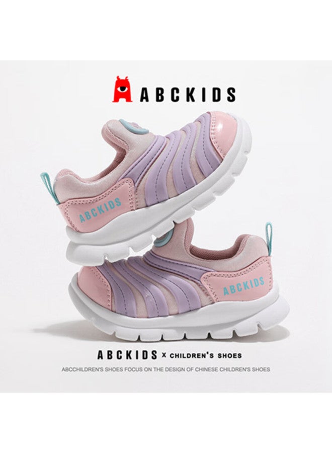 Abc Kids Kids Sports Shoes Spring Autumn Boys Girls Casual Shoes Pink/purple Size 26 - Image 5
