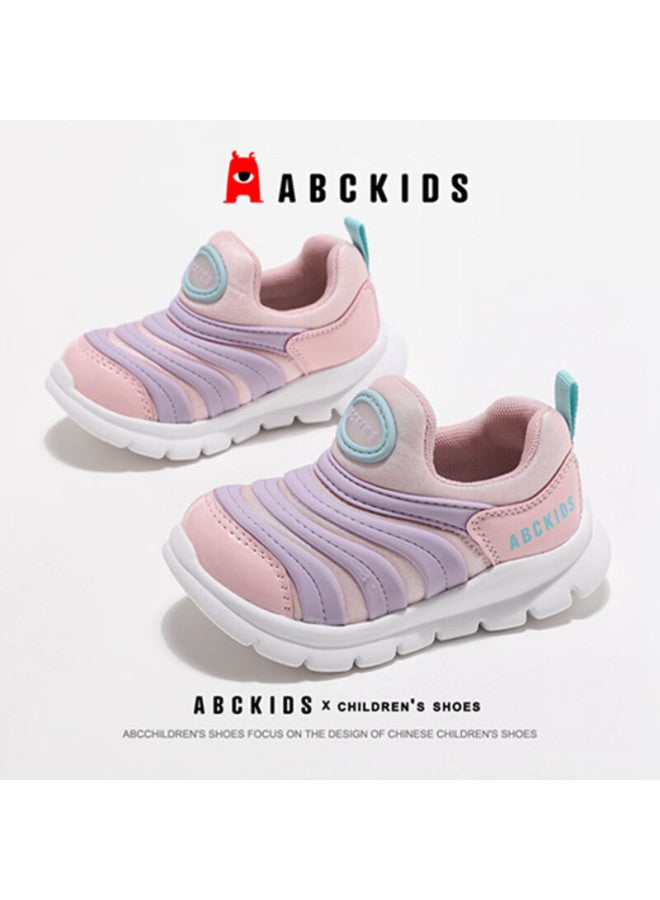 Abc Kids Kids Sports Shoes Spring Autumn Boys Girls Casual Shoes Pink/purple Size 26 - Image 1