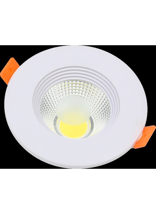 Hummer Duan Light, a multi-colored radiant buried ceiling spotlight (cream + yellow + white), 7 cm, 7 watts, luxurious and attractive lighting.  - Image 2