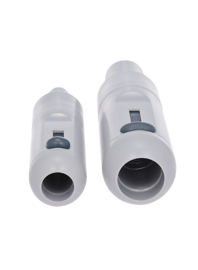 2 قطعة من مقبض شفط دوار لشفط اللعاب مع صمام قابل للتعديل باللون الرمادي العالمي - Image 3