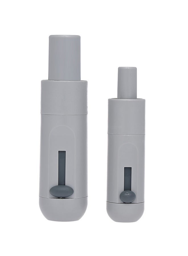 2 قطعة من مقبض شفط دوار لشفط اللعاب مع صمام قابل للتعديل باللون الرمادي العالمي - Image 1