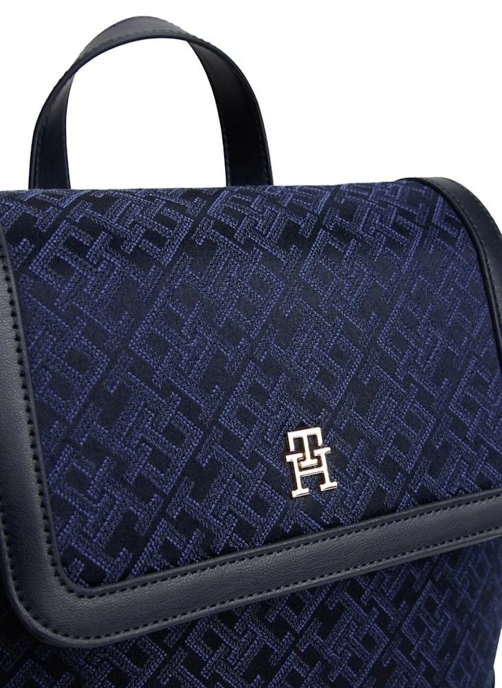 TOMMY HILFIGER Logo Detail Top Handel Flap Over Backpack