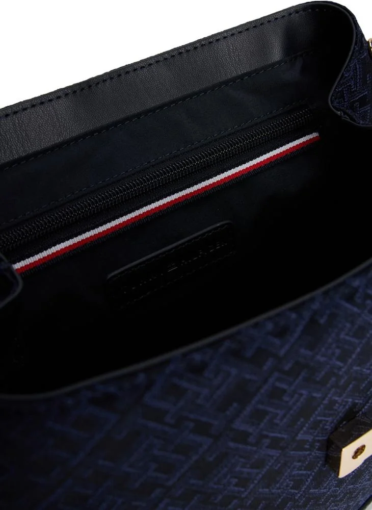 TOMMY HILFIGER Logo Detail Top Handel Flap Over Backpack