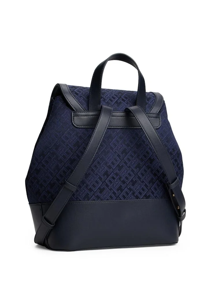 TOMMY HILFIGER Logo Detail Top Handel Flap Over Backpack