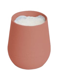 ezpz Tiny Baby Cup - 100% Silicone Training For Infants Designed By A Pediatric Feeding Specialist 4 Months+ - Sienna  - Image 1