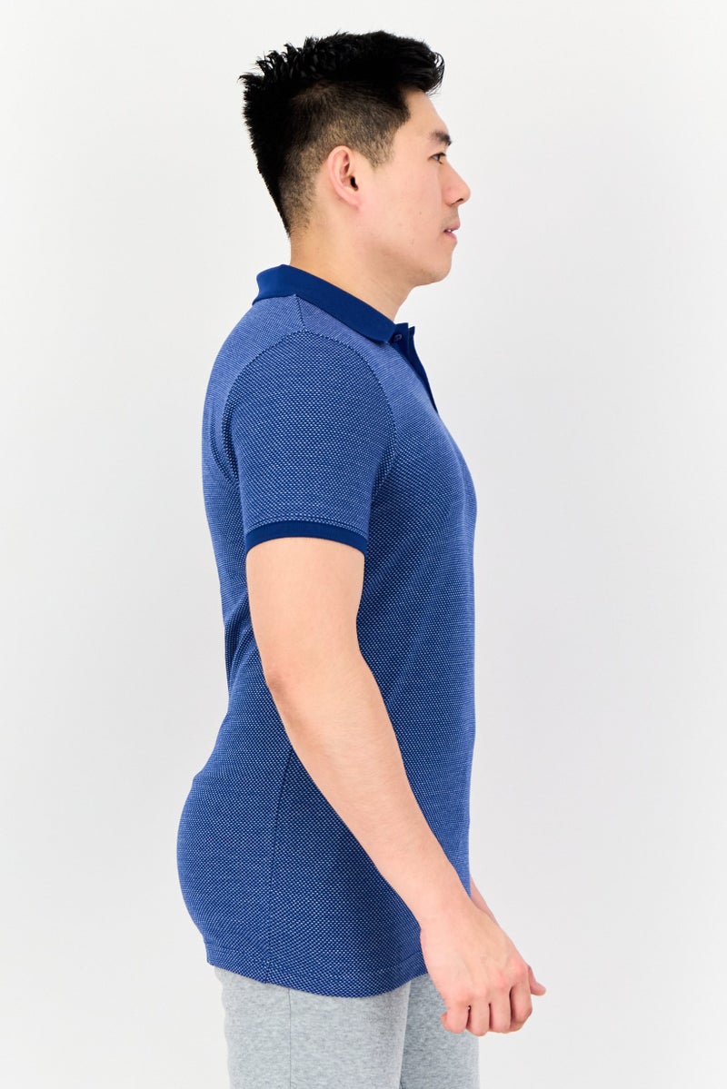 PUMA Men Sportswear Fit Short Sleeve Outdoor Polo Shirt, Blue - Image 2