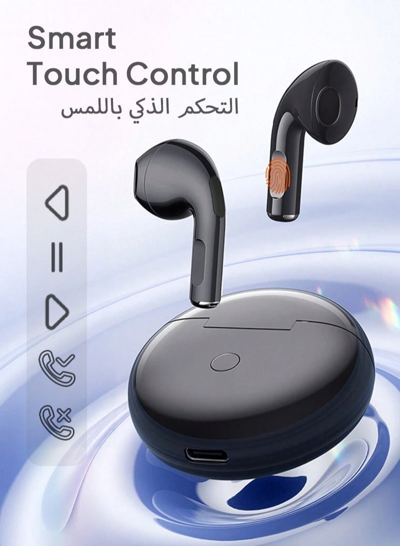 True Wireless Stereo HiFi Earphones, Wireless Earbuds Noise Cancelling Headphones Built in Mic Handset IPX4 Waterproof for Sport Women Girls Gifts Ideas - Image 5