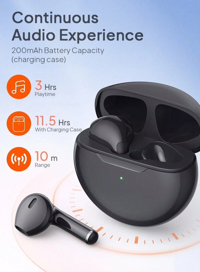 True Wireless Stereo HiFi Earphones, Wireless Earbuds Noise Cancelling Headphones Built in Mic Handset IPX4 Waterproof for Sport Women Girls Gifts Ideas - Image 4