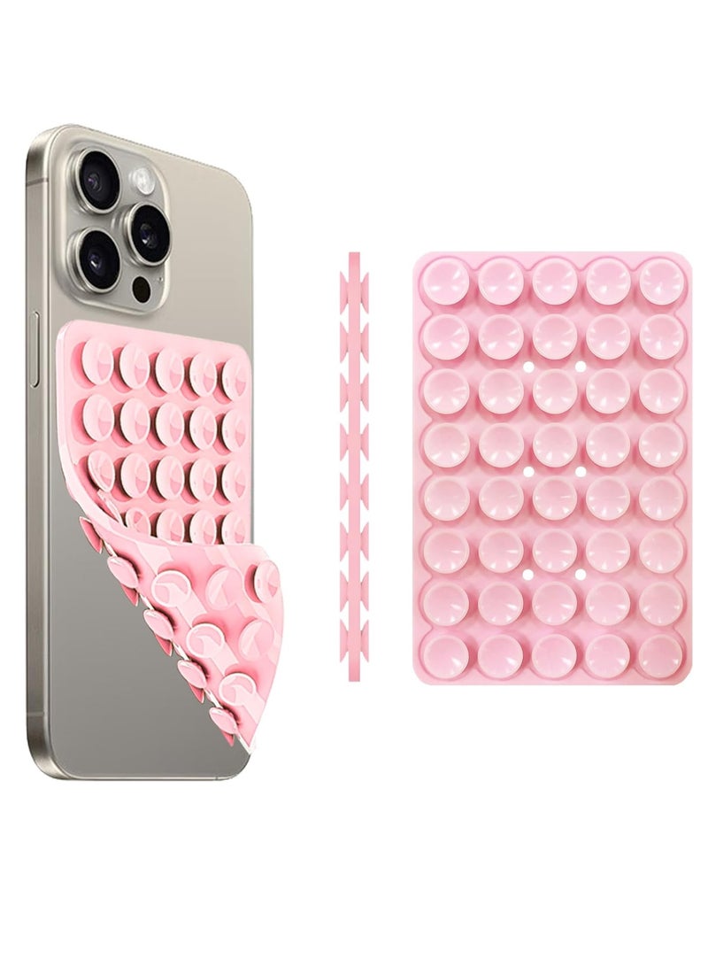general 2 Pack Silicone Suction Cup Phone Case Mount Double Sided, Phone Accessories Hands-Free Strong Grip Holder for Selfies and Videos, Silicon Phone Stand Sticky for iPhone and Android - Image 1