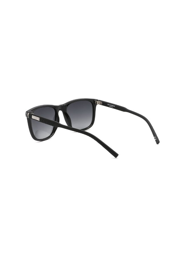 لي كوبر نظارات شمسية قطبية بإطار أسود عدسة مرآة رمادية 53 مم - LC1040C03 - Image 3