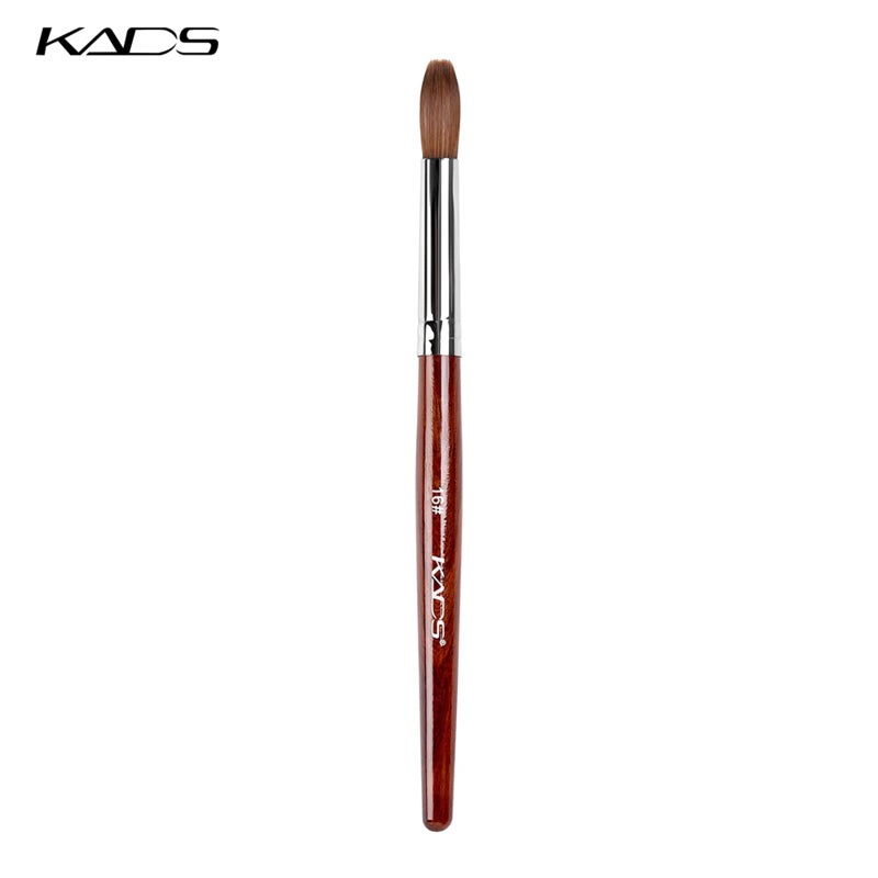 KADS Kolinsky Sable Acrylic Nail Art Brush Red Wood Pen Nail Brush for Nail Art Manicure Tool (16#) - Image 3