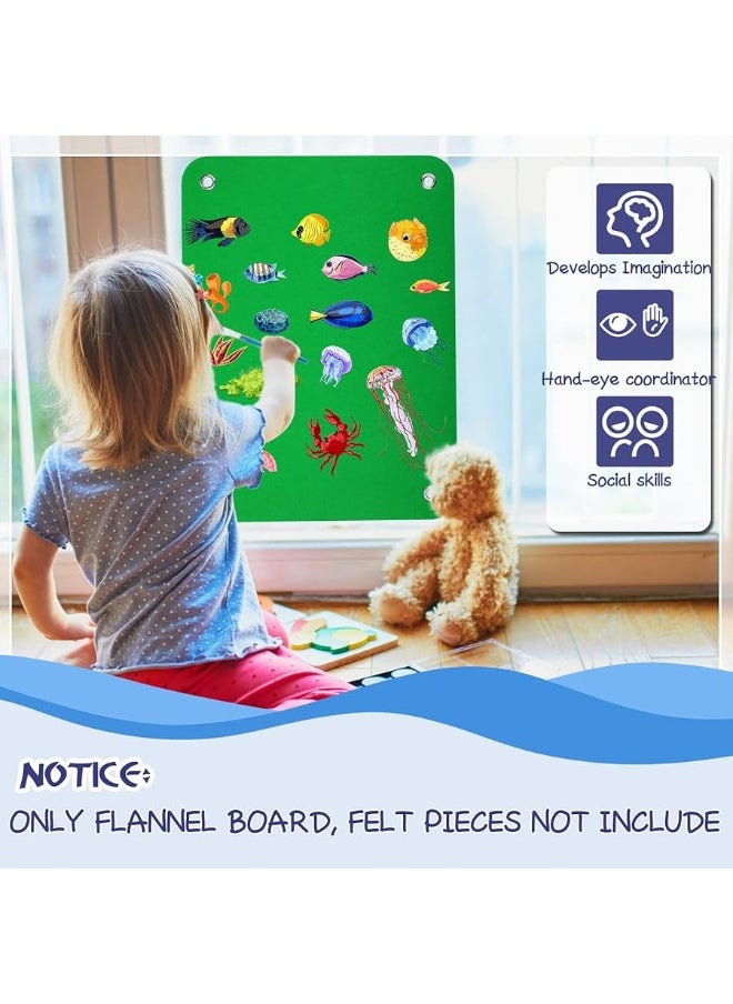 Yunsailing 4 Pieces Felt Board for Toddlers Classroom Flannel Board Stories for Preschool Homeschooling, Kids Felt Story Activity Wall Hanging Children Birthday Gifts, 11.8 x 15.75 Inch, 2 Colors  - Image 5
