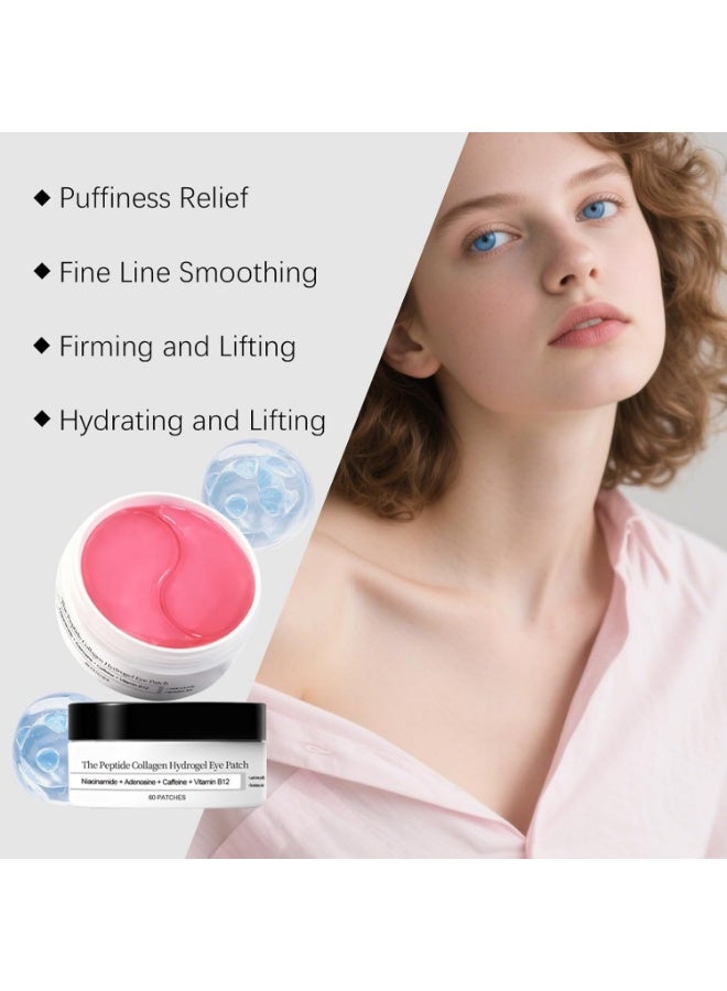 KALEDE Caffeine Eye Patches for Dark Circles & Puffiness Hydrating Under Eye Mask with Hyaluronic Acid & Niacinamide Reduce Fine Lines & Brighten Tired Eyes 30 Pairs - Image 2