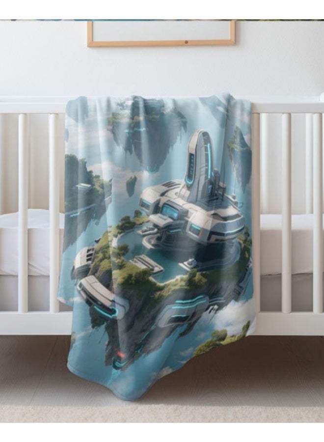 عام بطانية رقيقة من الفانيلا الكرتونية للأطفال أو الطلاب (دافئة ومريحة ومناسبة للنوم والألعاب) 100 سم * 150 سم - Image 5