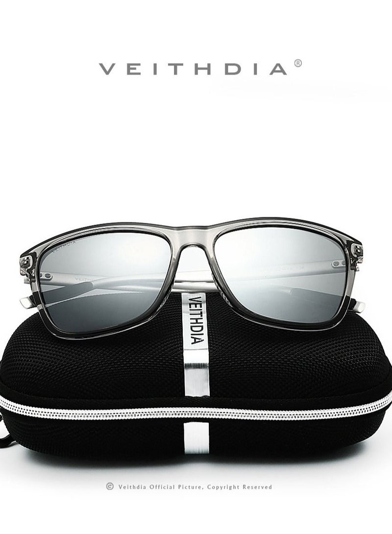 Veithdia Colorful Polarized UV Resistant Square Sunglasses - Image 2