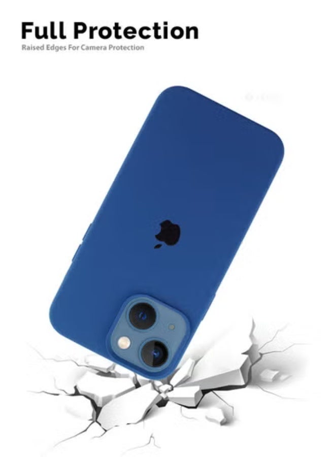 Apple iPhone 15 Premium Case | Premium Silicone Case Cover Designed for Apple iPhone 15 | Apple iPhone 15 Case Camera and Drop Protection Thin Protective Premium 2.0mm TPU Silicon,Shockproof & Water-Proof Back Cover Case for Apple iPhone 15 -Blue - Image 4