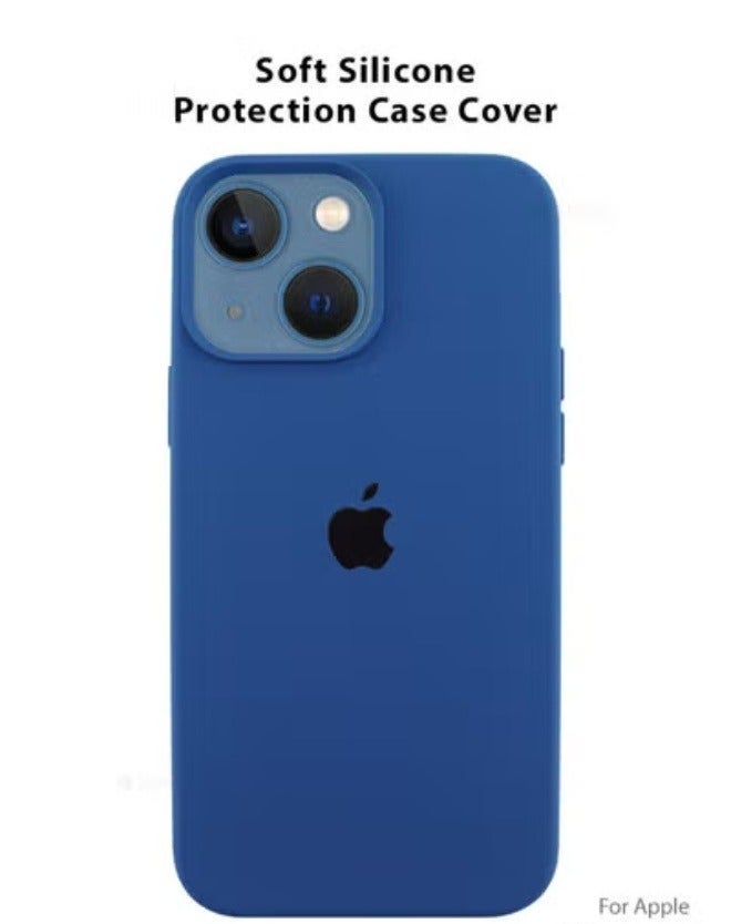 Apple iPhone 15 Premium Case | Premium Silicone Case Cover Designed for Apple iPhone 15 | Apple iPhone 15 Case Camera and Drop Protection Thin Protective Premium 2.0mm TPU Silicon,Shockproof & Water-Proof Back Cover Case for Apple iPhone 15 -Blue - Image 1
